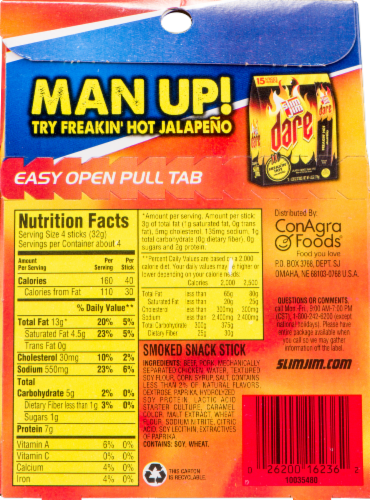 Slim Jim Original Smoked Snack Sticks Perspective: left