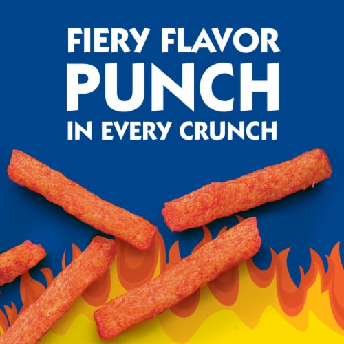 Andy Capp's Fire Fries Corn & Potato Snacks Perspective: left