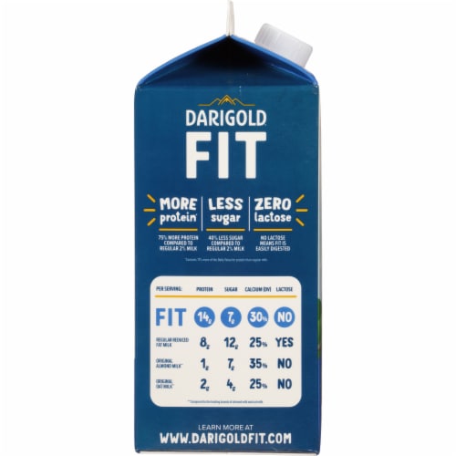 Darigold® Fit 2% Lactose-Free Reduced Fat Ultra-Filtered Milk Perspective: left