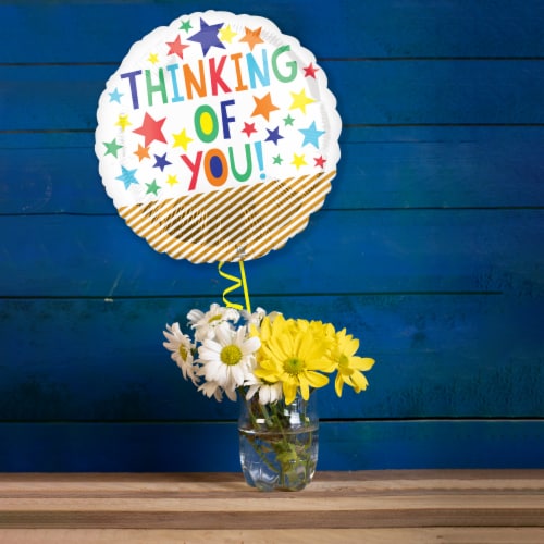 THINKING OF YOU! Helium Filled Balloon Perspective: left
