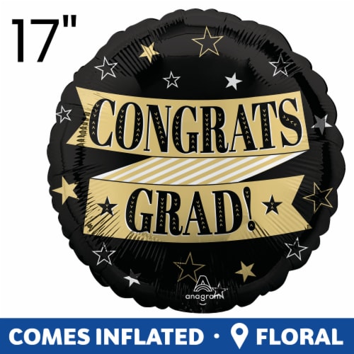 Congrats to the Grad Helium Filled Balloon Perspective: left