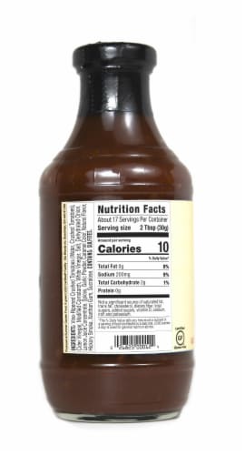 G Hughes® Sugar Free Honey Smokehouse BBQ Sauce Perspective: left