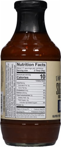 G Hughes® Sugar Free Original Smokehouse BBQ Sauce Perspective: left