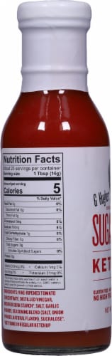 G Hughes® Sugar Free Tomato Ketchup Perspective: left