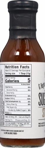 G Hughes® Sugar Free Original Recipe Stir Fry Sauce Perspective: left