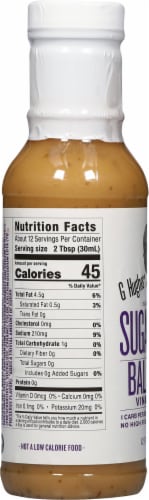 G Hughes® Sugar Free Balsamic Vinaigrette Salad Dressing Perspective: left