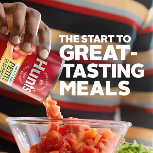 Hunt's® No Salt Added Petite Diced Tomatoes Perspective: left
