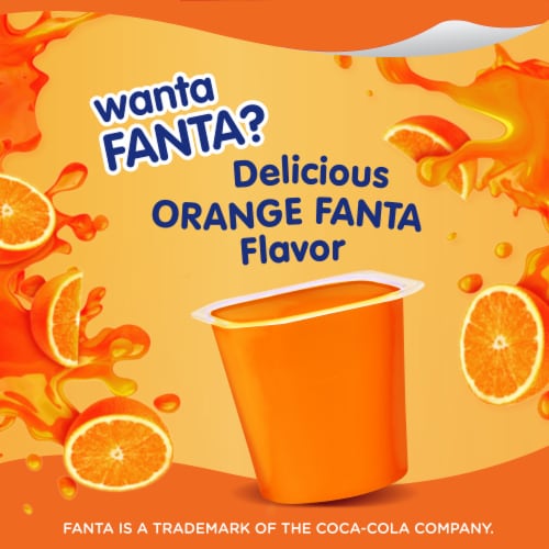 Snack Pack Fanta Orange Flavored Juicy Gels Perspective: left