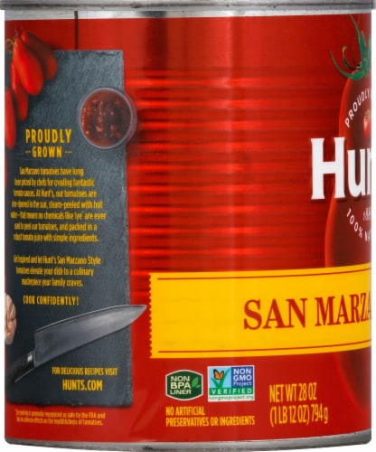 Hunt's® San Marzano Style Whole Peeled Tomatoes Perspective: left