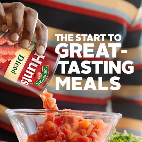 Hunt's® Diced Tomatoes Perspective: left