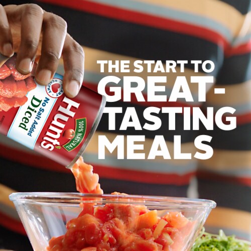 Hunt's® No Salt Added Diced Tomatoes Perspective: left