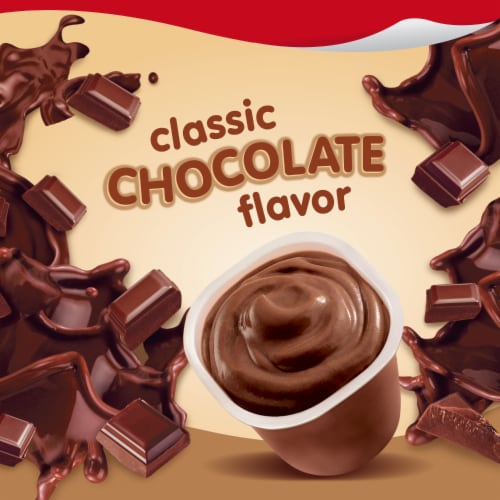 Snack Pack Chocolate Pudding Cups Perspective: left