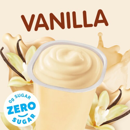 Snack Pack Zero Sugar Vanilla Pudding Perspective: left