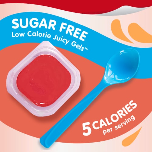 Snack Pack Sugar Free Strawberry & Orange Flavored Juicy Gels Perspective: left