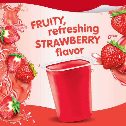 Snack Pack Strawberry Flavored Juicy Gels Perspective: left