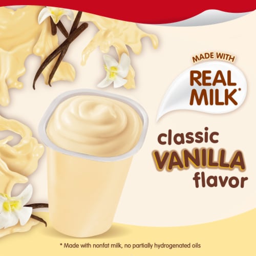 Snack Pack Super Creamy Vanilla Pudding Perspective: left