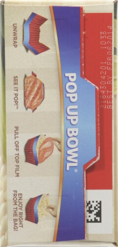 Tender White Pop-Up Bowl Popcorn Perspective: left