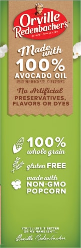 Orville Redenbacher's® Avocado Oil Sea Salt Microwave Popcorn Perspective: left