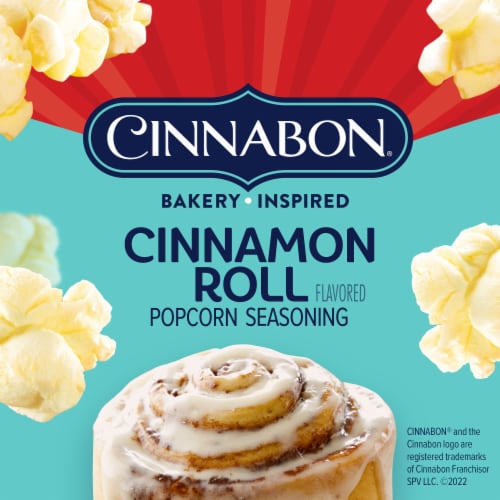 Orville Redenbacher's Cinnabon Bakery Inspired Cinnamon Roll Flavored Popcorn Seasoning Perspective: left