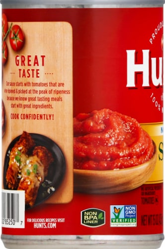 Hunt's® No Salt Added Tomato Sauce Perspective: left