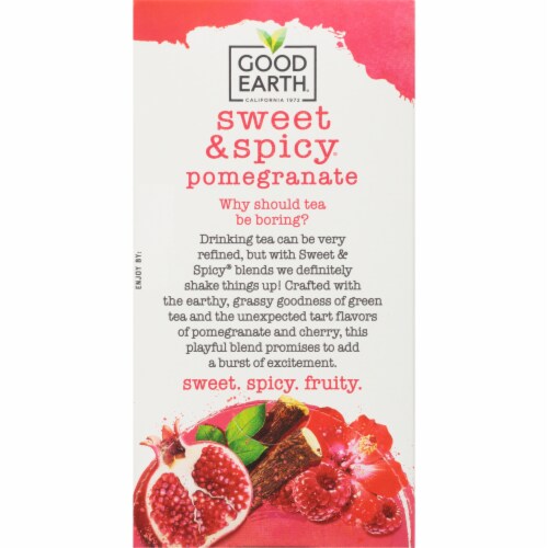 Good Earth® Sweet and Spicy Flavored Green Tea Perspective: left
