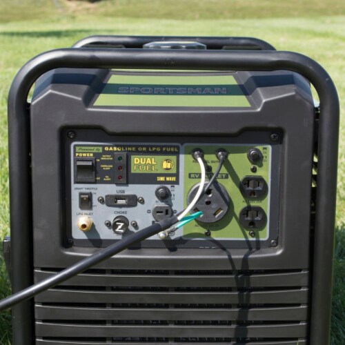 Buffalo Tools GEN3500DFI 3500W Dual Fuel Inverter Generator for Sensitive Electronics, Green Perspective: left