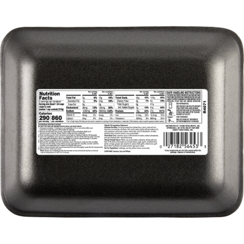 Tyson® Hibachi Style Beef Stir Fry Skillet Kit with Noodles Vegetables & Teriyaki Sauce Perspective: left