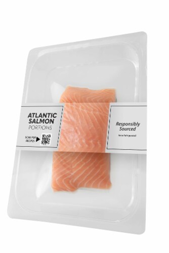 Pacific Seafood Atlantic Salmon Portions Perspective: left