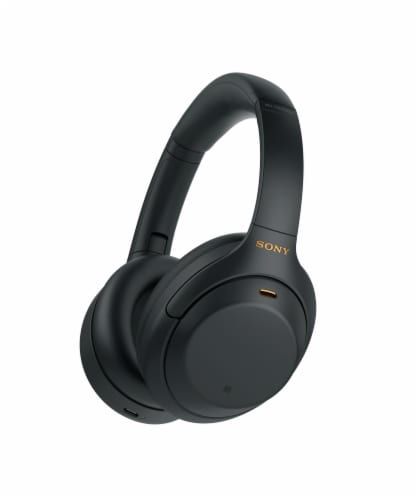 Sony WH1000XM4B Wireless Noise-Cancelling Over-the-Ear Headphones Set - Black Perspective: left
