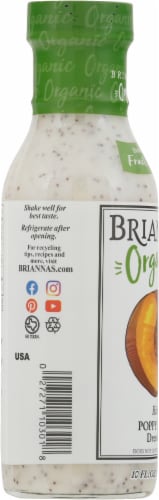 Brianna's Organic Rich Poppy Seed Dressing Perspective: left