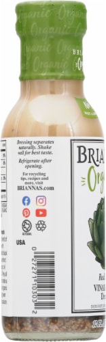 Brianna's Organic Real French Vinaigrette Dressing Perspective: left