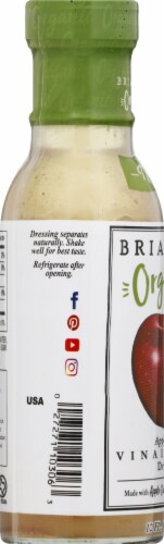 Brianna's Organic Apple Cider Vinaigrette Dressing Perspective: left
