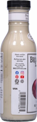Briannas® Home Style Creamy Blue Cheese Salad Dressing Perspective: left