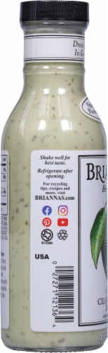 Briannas® Home Style Creamy Cilantro Lime Salad Dressing Perspective: left