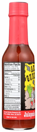 Arizona Gunslinger Jalapeno Pepper Sauce Perspective: left