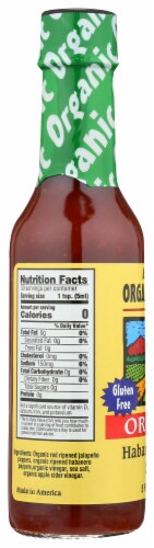 Organic Harvest Habanero Pepper Sauce Perspective: left