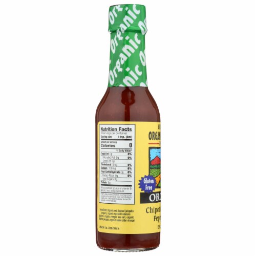 Arizona Pepper's Organic Harvest Foods Chipotle Habanero Pepper Sauce Perspective: left