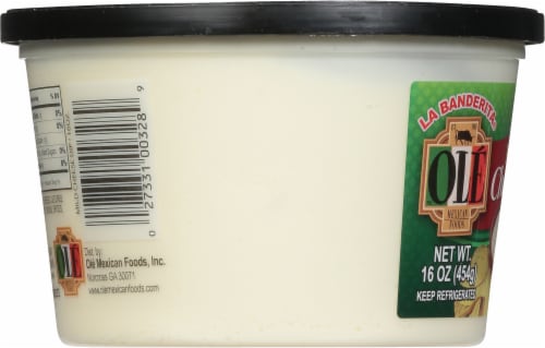 Ole Mexican Mild Cheese Dip Perspective: left