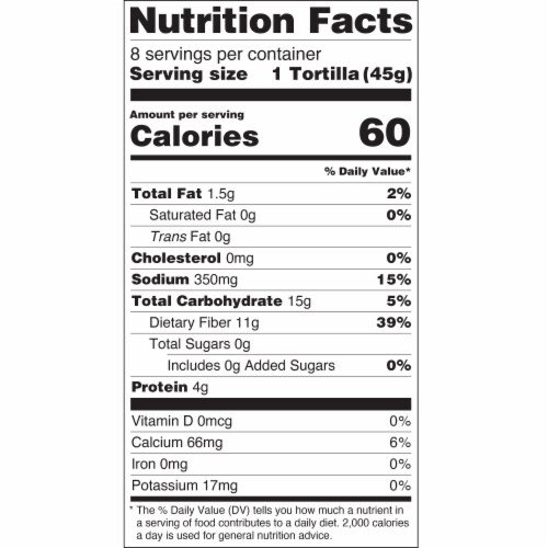 Olé Xtreme Wellness Tomato & Basil Flour Tortillas, Keto Certified Perspective: left