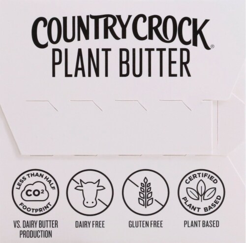 Country Crock® Dairy Free Plant Based Butter with Sea Salt Sticks Perspective: left