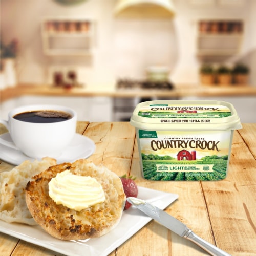 Country Crock Light Vegetable Oil Spread Perspective: left