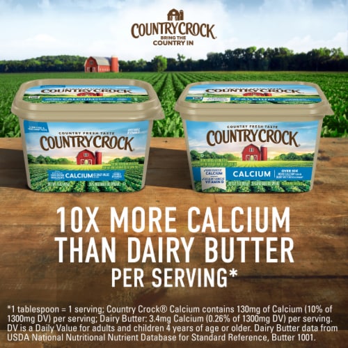 Country Crock Calcium Spread Perspective: left