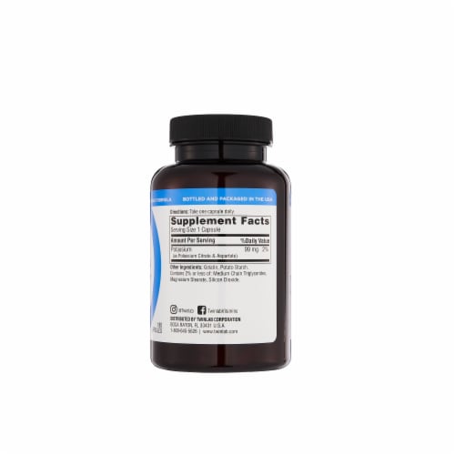 Twinlab Potassium Caps Perspective: left