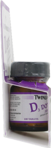 Twinlab D3 Dots Tablets 2000 IU Perspective: left