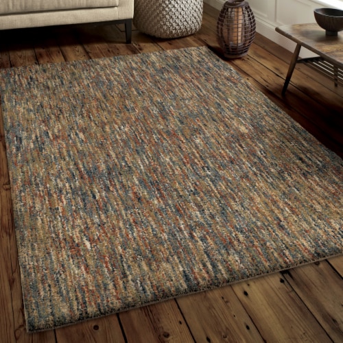 Orian Carolina Area Rug - Beige/Multi-Color Perspective: left