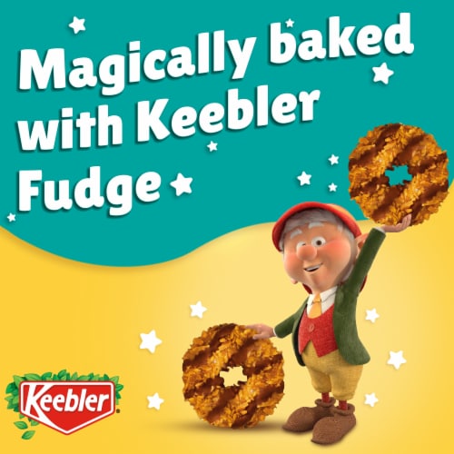 Keebler Coconut Dreams, Coconut and Caramel Cookies Coated in Keebler Fudge Perspective: left