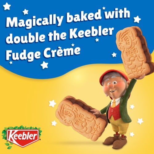 Keebler E.L. Fudge Double Stuffed Elfwich Cookies, 13 oz Perspective: left