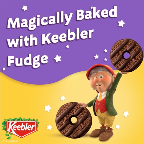 Keebler Double Fudge Fudge Stripes Cookies, Coated in Fudge, 11.5 oz Pack Perspective: left