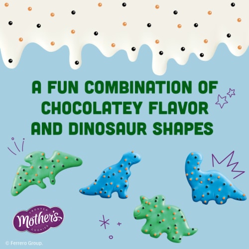 Mother's Chocolatey Dynamite Dinosaurs Cookies, Inspired by Jurassic World Perspective: left