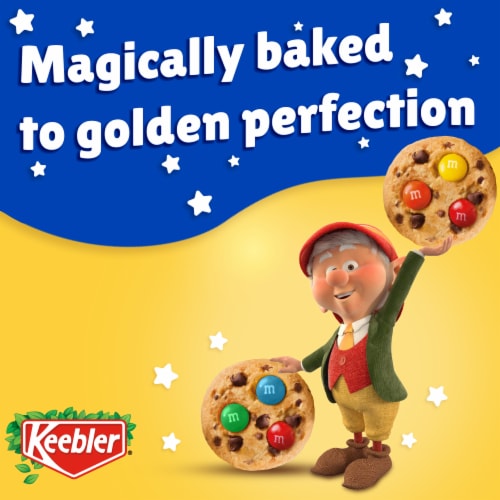 Keebler Chips Deluxe Cookies Made with M&M’s, Chocolate Chip Cookies Made with M&M’s, 9.75 oz Perspective: left